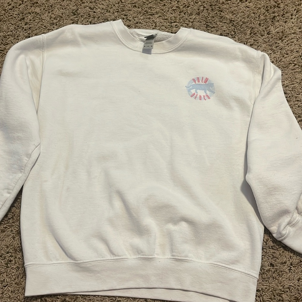 Boutique printed crewneck